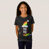Ho Ho Homo Girls Santa Hat Kerstmis LGBT Pride Fl T-shirt (Voorkant volledig)