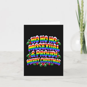 Ho Ho Homo Kerstkaart LGBTQ+ Kaart