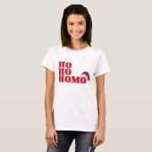 Ho ho homo t-shirt (Voorkant volledig)