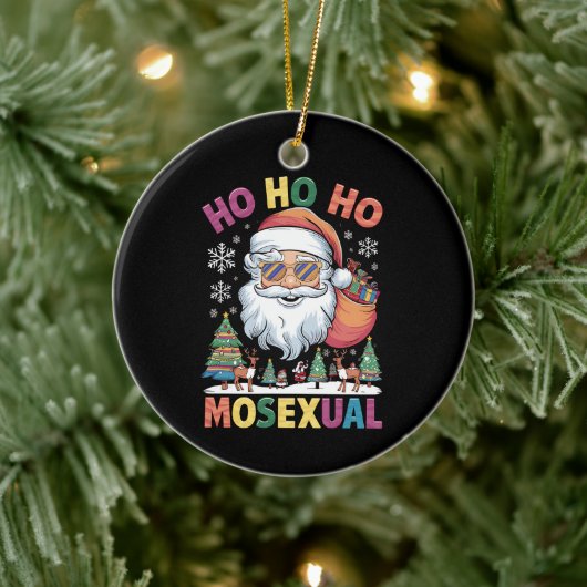 Ho Ho Homoseksuele kerstkerstkerstfeestdag Gay Pri Keramisch Ornament (Boom)