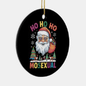 Ho Ho Homoseksuele kerstkerstkerstfeestdag Gay Pri Keramisch Ornament (Rechts)