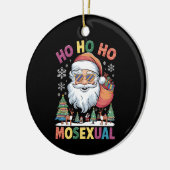 Ho Ho Homoseksuele kerstkerstkerstfeestdag Gay Pri Keramisch Ornament (Links)