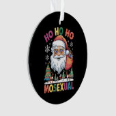 Ho Ho Homoseksuele kerstkerstkerstfeestdag Gay Pri Ornament (voorkant)