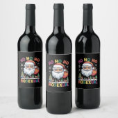 Ho Ho Homoseksuele kerstkerstkerstfeestdag Gay Pri Wijn Etiket (Flessen)