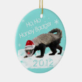 Ho, Ho Honey Badger Kerstmis 2012 Ornament (Rechts)