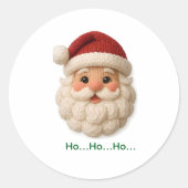 Ho-Ho-Hoo-So-Cute! Ronde Sticker (Voorkant)