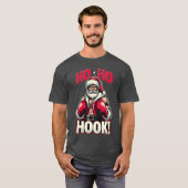 Ho Ho Hook Boing Kerstman vriend T-shirt (Voorkant volledig)