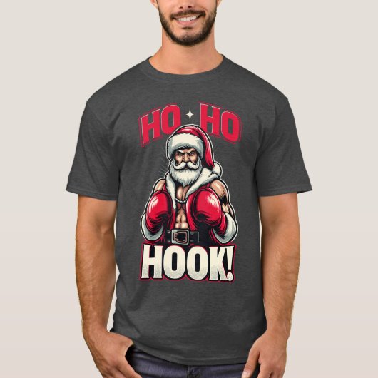 Ho Ho Hook Boing Kerstman vriend T-shirt (Voorkant)