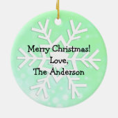 Ho Ho Hoop dat 2021 beter kerstfeest is Keramisch Ornament (Achterkant)