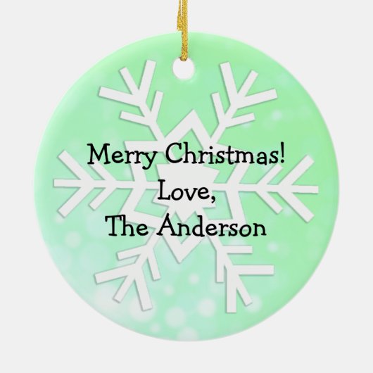 Ho Ho Hoop dat 2021 beter kerstfeest is Keramisch Ornament (Achterkant)