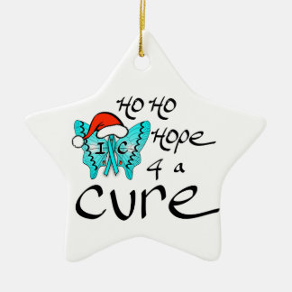 Ho Ho Hope 4 a Cure to IC Keramisch Ornament
