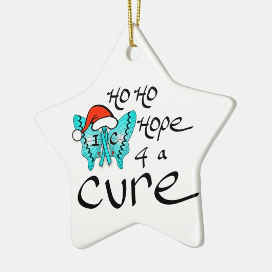 Ho Ho Hope 4 a Cure to IC Keramisch Ornament (Links)