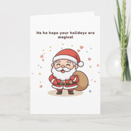 Ho Ho Hope Your Holidays Are Magical Puchi Card Kaart