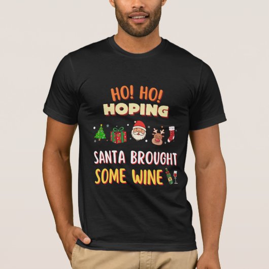 Ho Ho Hoping Funny Christmas Special Mannen T-shirt (Voorkant)