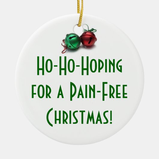 Ho-Ho-Hoping... Keramisch Ornament (Voorkant)