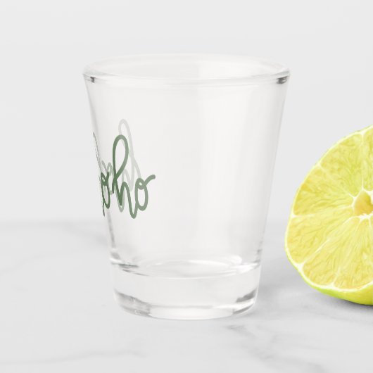 Ho-Ho-HoScript-feesttekst Shot Glas (Rechts)