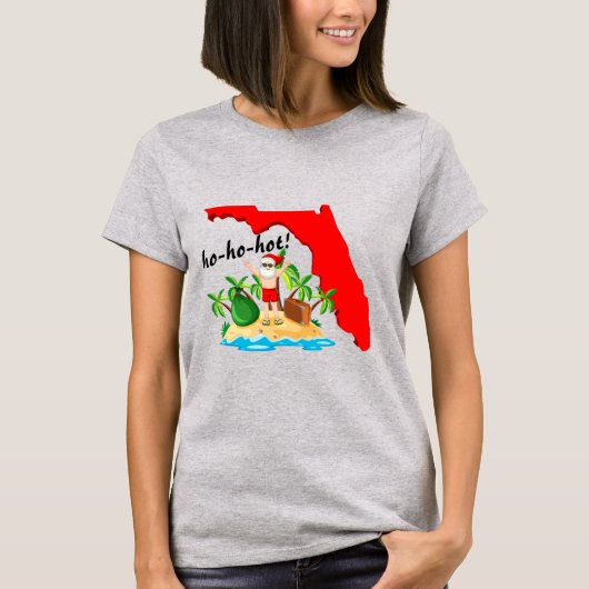 Ho-ho-hot! Florida Grappige Kerstwinter T-shirt (Voorkant)