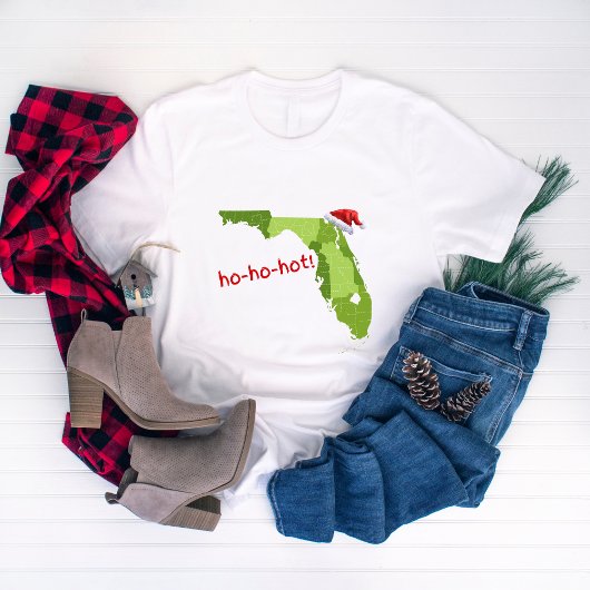 Ho-ho-hot! Florida Grappige Kerstwinter T-shirt
