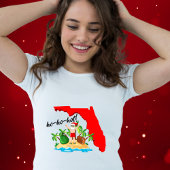 Ho-ho-hot! Florida Grappige Kerstwinter T-shirt