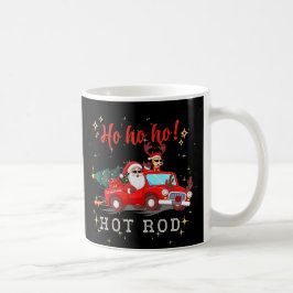 Ho ho Hot Rod Kerstmis Santa Rendieren Vrachtwagen Koffiemok