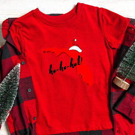 Ho-ho-hot! Vrolijke Kerstmis Florida Stijl Vakanti T-shirt