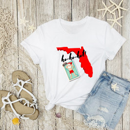 Ho-ho-hot! Vrolijke Kerstmis Florida Stijl Vakanti T-shirt