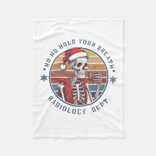 Ho Ho Hou Je Adem In Radiologie Tech Skelet Fleece Deken