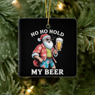 Ho Ho Hou Mijn Beer Santa Zonnebril Kerstmis Keramisch Ornament