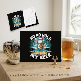 Ho Ho Hou Mijn Bier Tropische Kerstman Grappige Ke Briefkaart