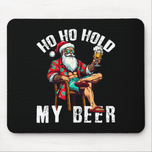 Ho Ho Hou Mijn Bier Vast Vintage Kerstman Christma Muismat