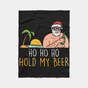 Ho Ho Hou Mijn Bier Vaste Kerstman Zomer Kerstmis Fleece Deken