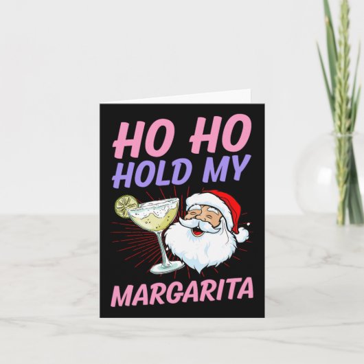 Ho Ho Hou Mijn Margarita Kerstmis In Juli Kerstman Kaart (Voorkant)
