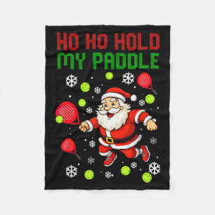Ho Ho Hou Mijn Paddle Vast Kerst Padel Tennis Xmas Fleece Deken