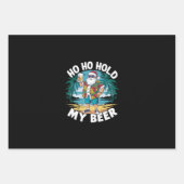 Ho Ho Houd Mijn Bier Kerstmis In Juli Zomer Kerstm Inpakpapier Vel (Voorkant)