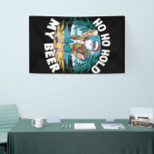 Ho Ho Houd Mijn Bier Kerstmis In Juli Zomer Kerstm Spandoek (Beurs)