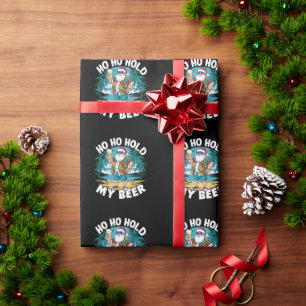 Ho Ho Houd Mijn Bier Vasten Kerstmis in Juli Zomer Cadeaupapier