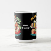 Ho Ho houdt m'n biertje Drink kerstmis vast Koffiemok (Center)