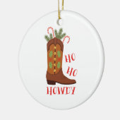 Ho Ho Howdy Keramisch Ornament (Links)