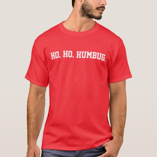 Ho Ho Humbug Tshirt (Voorkant)