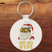 HO HO HYPE – Santa Goud Sleutelhanger (Voorkant)