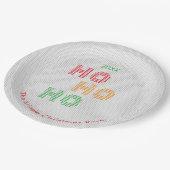 Ho Ho Kerst Trui Typografie Papieren Bordje (Gekanteld)