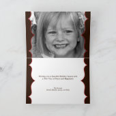 HO HO Kerst/Vakantie Fotokaart Feestdagen Kaart (Binnen)