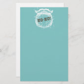 Ho-Ho Kerstfeestdag kerstkerstman — Kerstman — Ker Briefpapier (Voorkant / Achterkant)