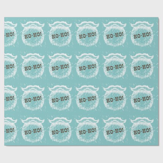 Ho-Ho Kerstfeestdag kerstkerstman — Kerstman — Ker Cadeaupapier (Vlak)