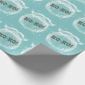 Ho-Ho Kerstfeestdag kerstkerstman — Kerstman — Ker Cadeaupapier (Hoek)