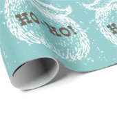 Ho-Ho Kerstfeestdag kerstkerstman — Kerstman — Ker Cadeaupapier (Rol Hoek)