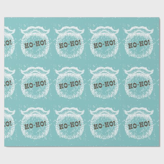 Ho-Ho Kerstfeestdag kerstkerstman — Kerstman — Ker Cadeaupapier (Vlak)