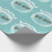 Ho-Ho Kerstfeestdag kerstkerstman — Kerstman — Ker Cadeaupapier (Hoek)