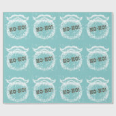 Ho-Ho Kerstfeestdag kerstkerstman — Kerstman — Ker Cadeaupapier (Vlak)