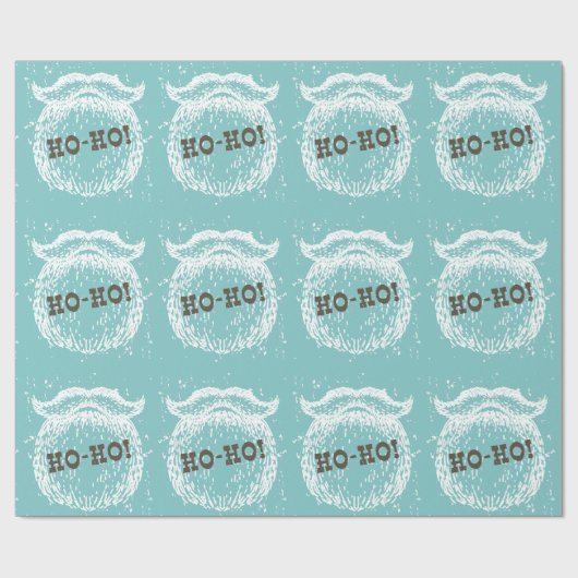 Ho-Ho Kerstfeestdag kerstkerstman — Kerstman — Ker Cadeaupapier (Vlak)